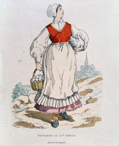 Französischer Bauer des 16. Jahrhunderts, Illustration aus 